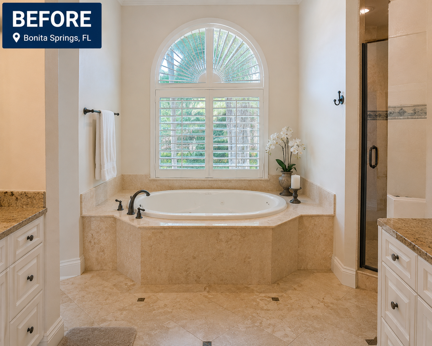 Bathroom Remodel before - Bonita Springs, FL