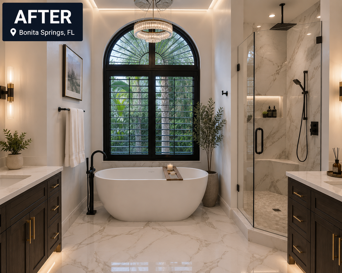 Bathroom Remodel after - Bonita Springs, FL