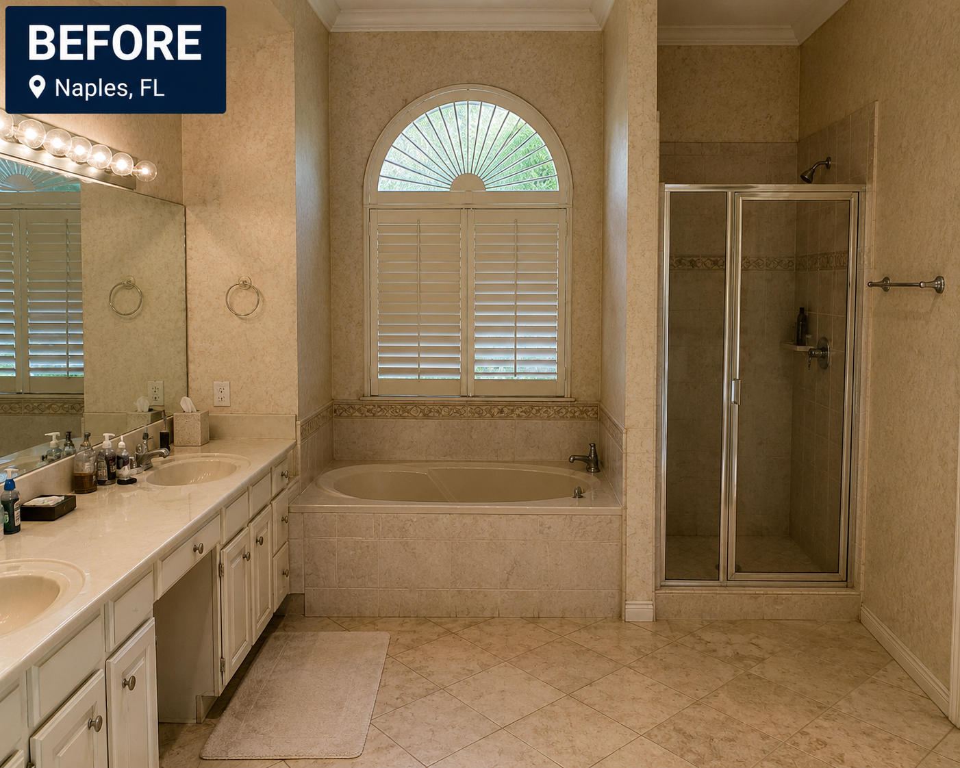 Bathroom Remodel before - Naples, FL