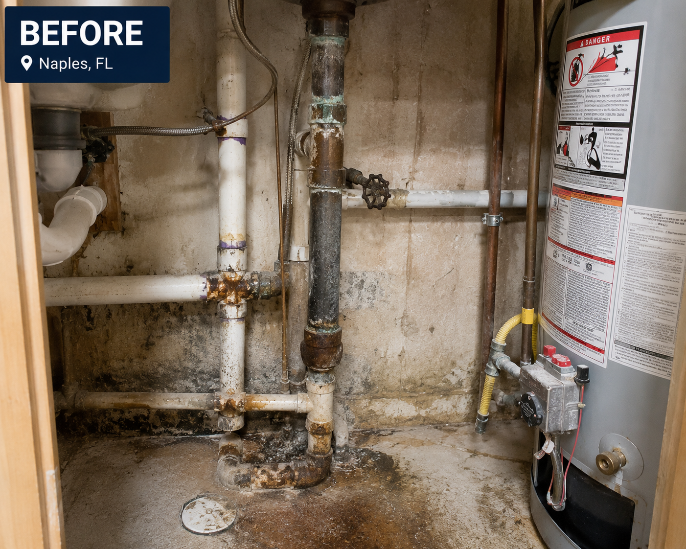 Complete Repipe before - Naples, FL