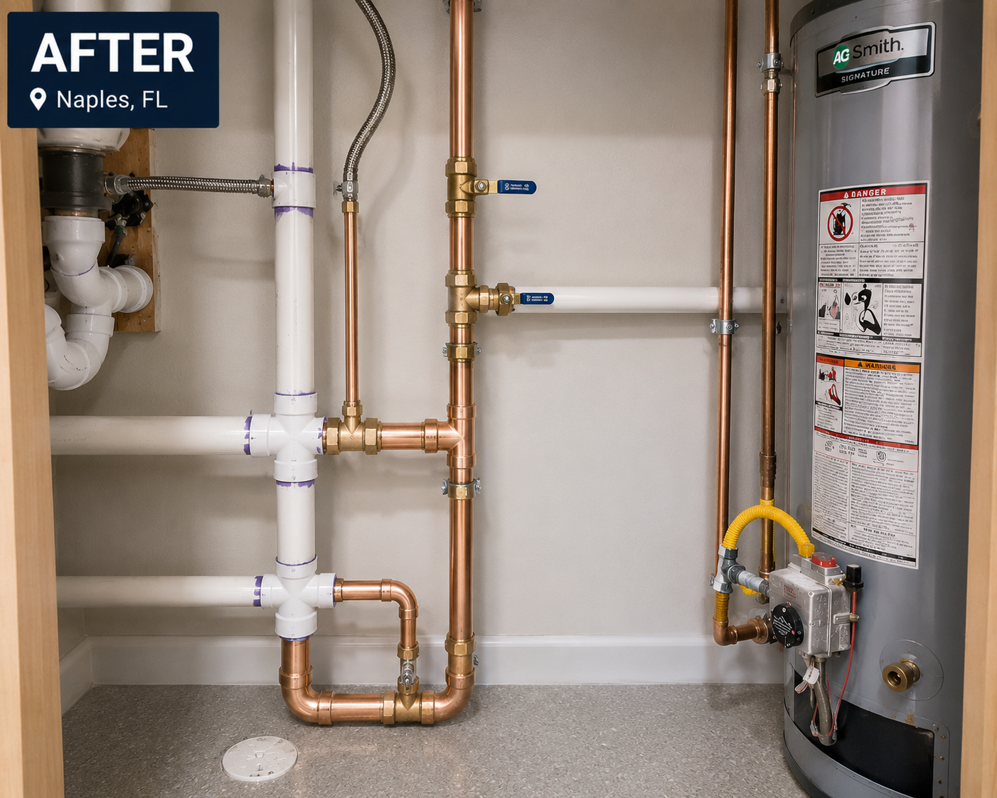 Complete Repipe after - Naples, FL