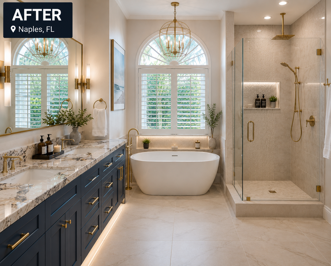 Bathroom Remodel after - Naples, FL
